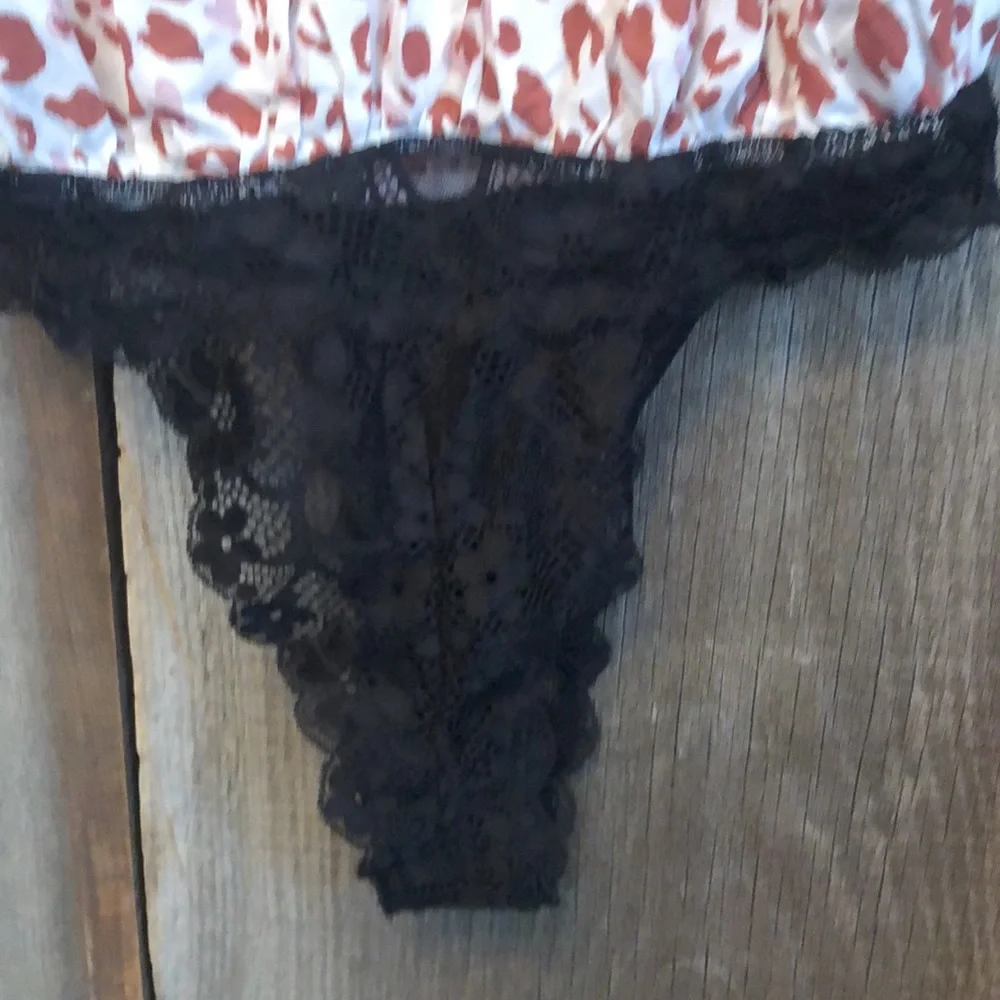 Free People Bare It All Bodysuit in Ivory Combo Size XS
